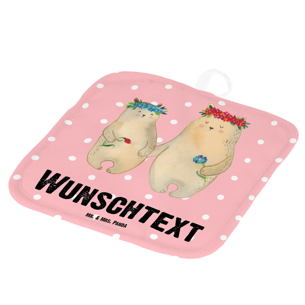 Personalisierte Topflappen Bären mit Blumenkranz Topflappen mit Namen, Topflappen Set personalisiert, Personalisierte Topfuntersetzer, Namensaufdruck, Personalisierter Ofenhandschuh, Topflappen personalisiert, Familie, Vatertag, Muttertag, Bruder, Schwester, Mama, Papa, Oma, Opa, Mutter, beste Mutter, Kind, Geschenk Mama. Muttertag, Family, Töchter, Vorbild, Mami, Kinder, Bären, Tochter, Lieblingsmensch, Mutti, weltbeste Mama, Lieblingsmama, Bär