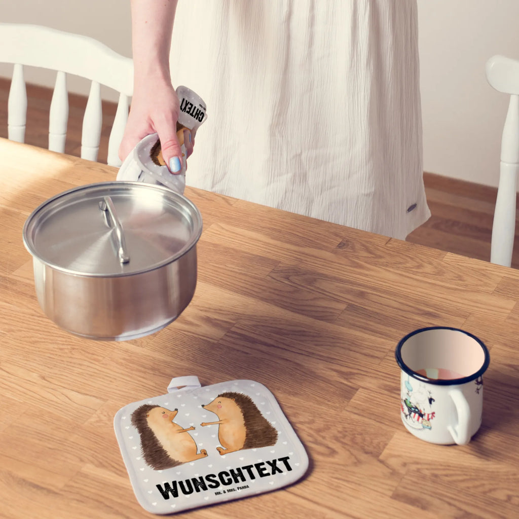 Spersonalizowane rękawice kuchenne Miłość jeży Miłość, partner, przyjaciel, przyjaciółka, mąż, żona, wesele, zaręczyny, prośba o rękę, prezent miłosny, rocznica, dzień ślubu