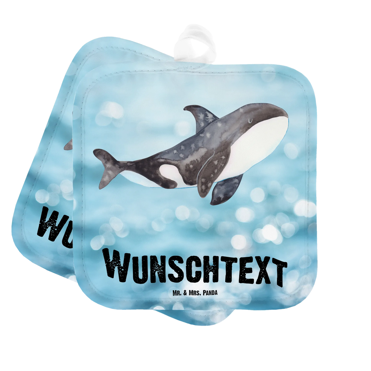 Personalised pot holder Orca Seafood, aquatic animals, ocean, sea, fish, shells, corals, reef, whale, narwhal, sea urchin, lobster, platypus, turtle, manatee, crocodile, orca, shrimp, gifts for seafood lovers, water world, underwater animals, underwater world, vacation, deep sea, seafood fans, gift ideas, seafood decoration, seafood posters, office, orcas, killer whale, work, self-love, opportunities, motivation, startup, new start
