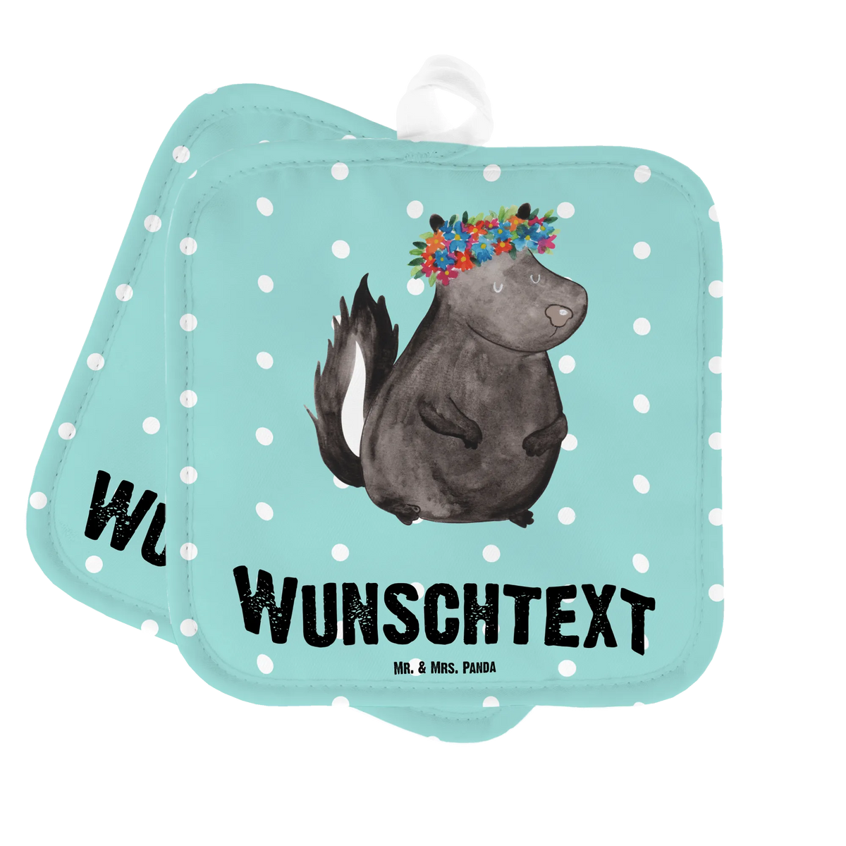 Spersonalizowane rękawice kuchenne skunks dziewczynka Stinktier, Skunk