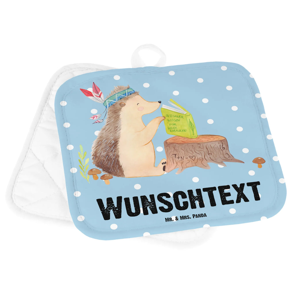 Personalised pot holder Hedgehog feather headdress Personalisierter Ofenhandschuh, Namensaufdruck, Topflappen Set personalisiert, Topflappen mit Namen, Personalisierte Topfuntersetzer, Topflappen personalisiert, Waldtiere, Tiere, Indianer, Abenteuer, Lagerfeuer, Igel, Camping
