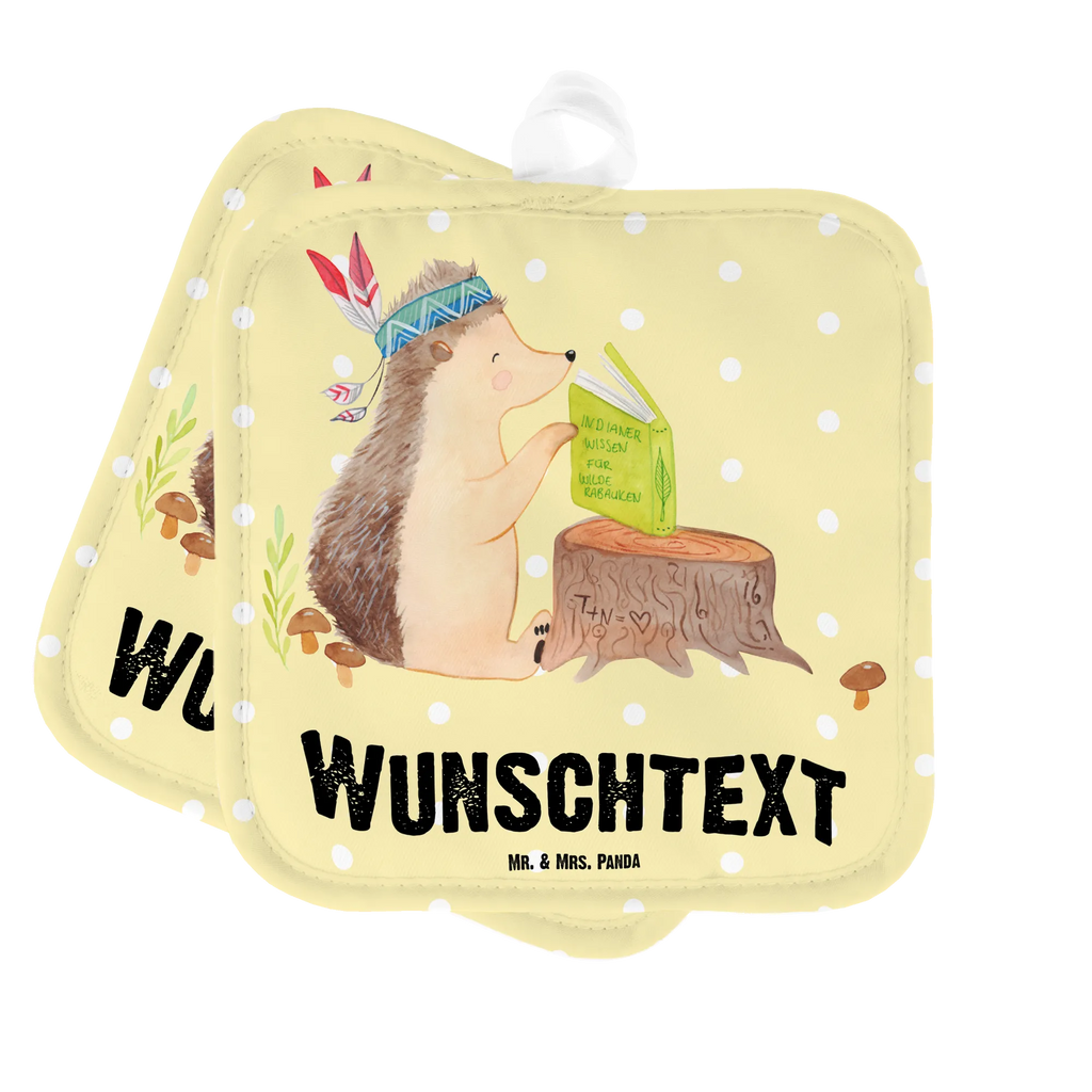Personalised pot holder Hedgehog feather headdress Personalisierter Ofenhandschuh, Namensaufdruck, Topflappen Set personalisiert, Topflappen mit Namen, Personalisierte Topfuntersetzer, Topflappen personalisiert, Waldtiere, Tiere, Indianer, Abenteuer, Lagerfeuer, Igel, Camping