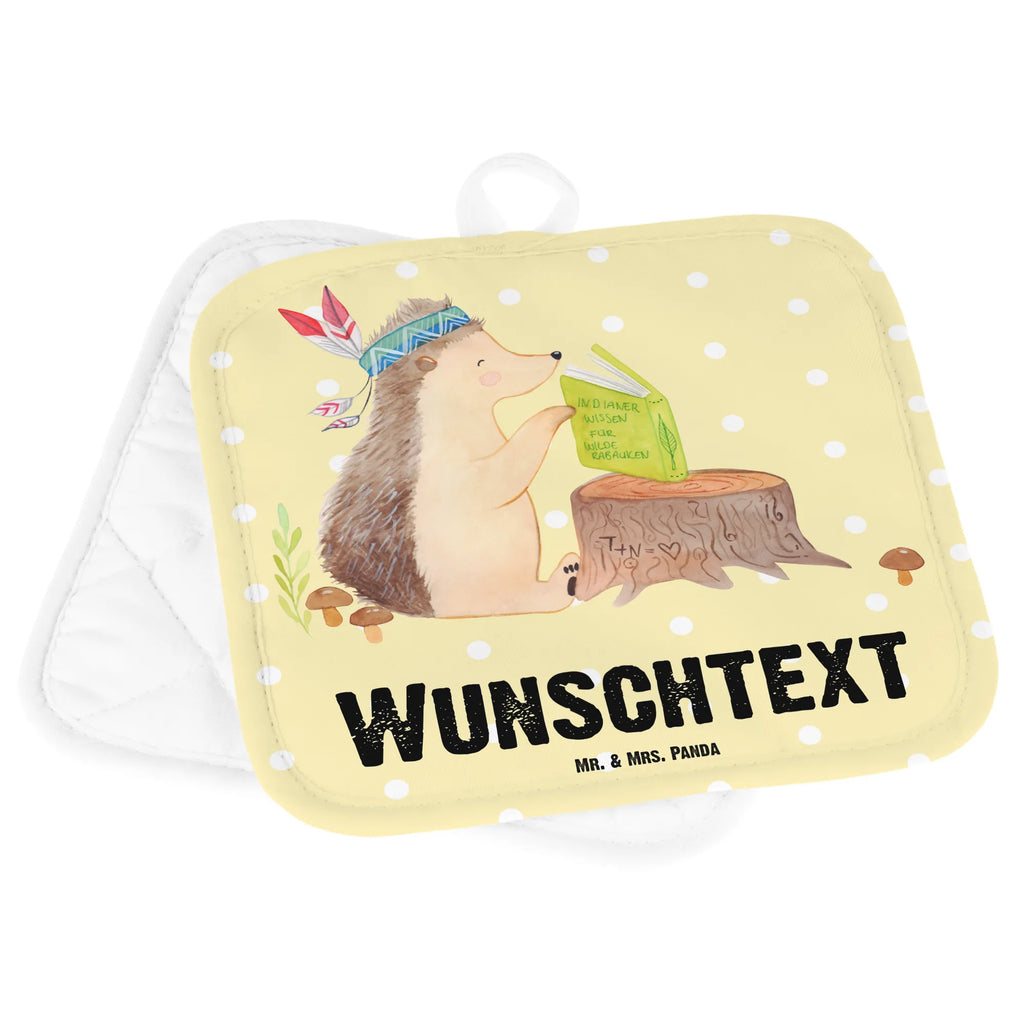 Personalised pot holder Hedgehog feather headdress Personalisierter Ofenhandschuh, Namensaufdruck, Topflappen Set personalisiert, Topflappen mit Namen, Personalisierte Topfuntersetzer, Topflappen personalisiert, Waldtiere, Tiere, Indianer, Abenteuer, Lagerfeuer, Igel, Camping