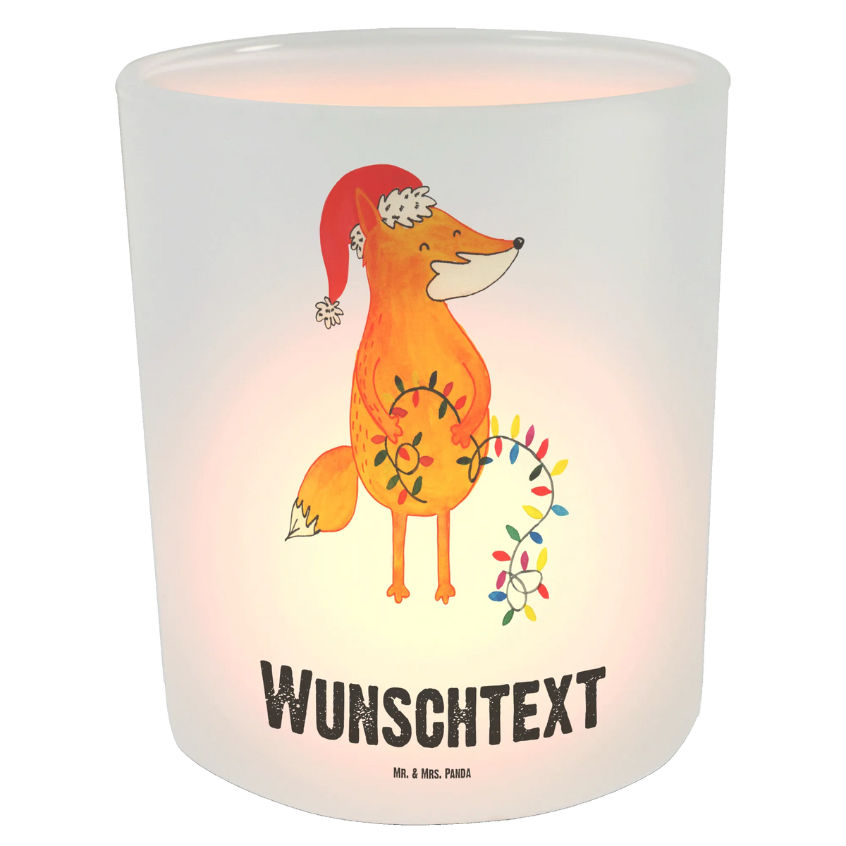 Personalised lantern Fox Christmas Winter, Christmas, Christmas time, snow, Foxes, Santa Claus, Fox, Saying beautiful, Christmas Eve, Gift Christmas