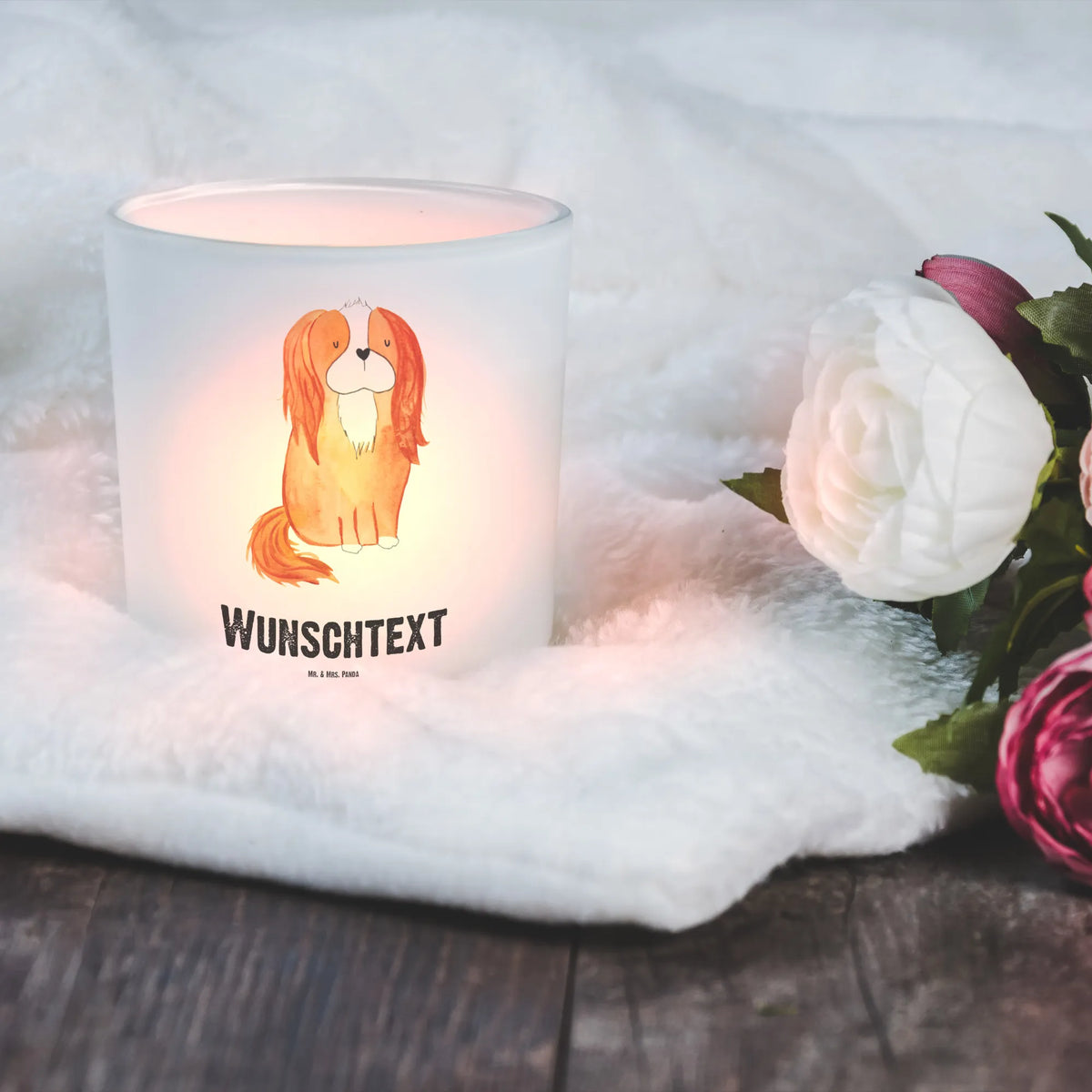 Spersonalizowany lampion pies Cavalier King Charles Spaniel Pies, motyw psa, zwierzę domowe, rasa psa, miłośnik zwierząt, właściciel psa, powiedzenia