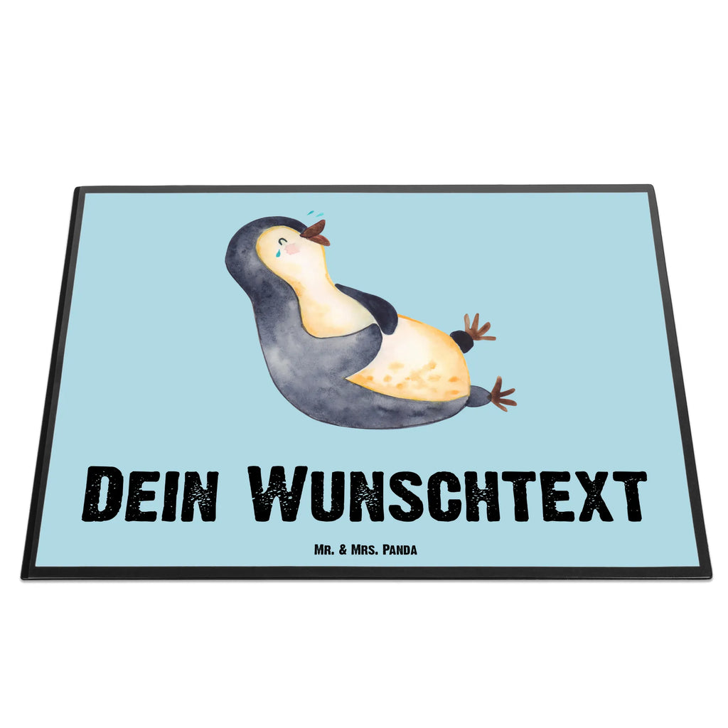 Personalisierte Schreibtischunterlage Pinguin lachend Schreibtisch Unterlagen mit Namen, Personalisierte Schreibtischauflage, Personalisierte Schreibtisch Unterlagen, Personalisierte Schreibunterlage, Selbst gestalten, Schreibtischauflage mit Namen, Namensaufdruck, Schreibunterlage mit Namen, Namenspersonalisierung, Pinguin, Fröhlich, Pinguine, Lachen, Optimismus, Humor, lustiger Spruch, Fröhlichkeit