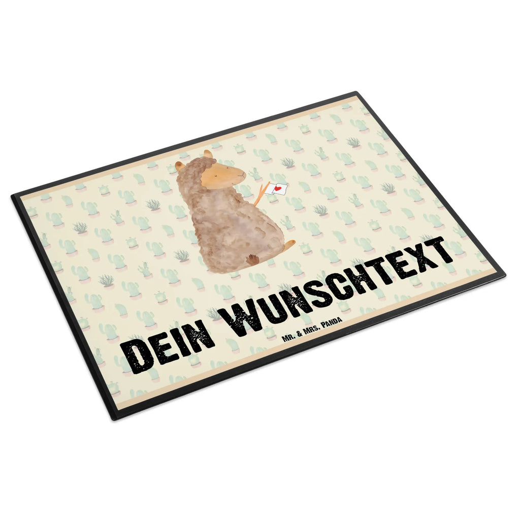 Personalised desk pad alpaca banner alpaca, llama, pako, camel, Peru, animal, favourite animal, llamas, love, alpacas, Alpaca