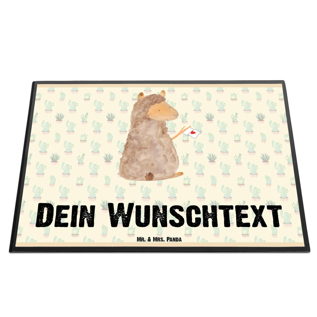 Personalised desk pad alpaca banner alpaca, llama, pako, camel, Peru, animal, favourite animal, llamas, love, alpacas, Alpaca