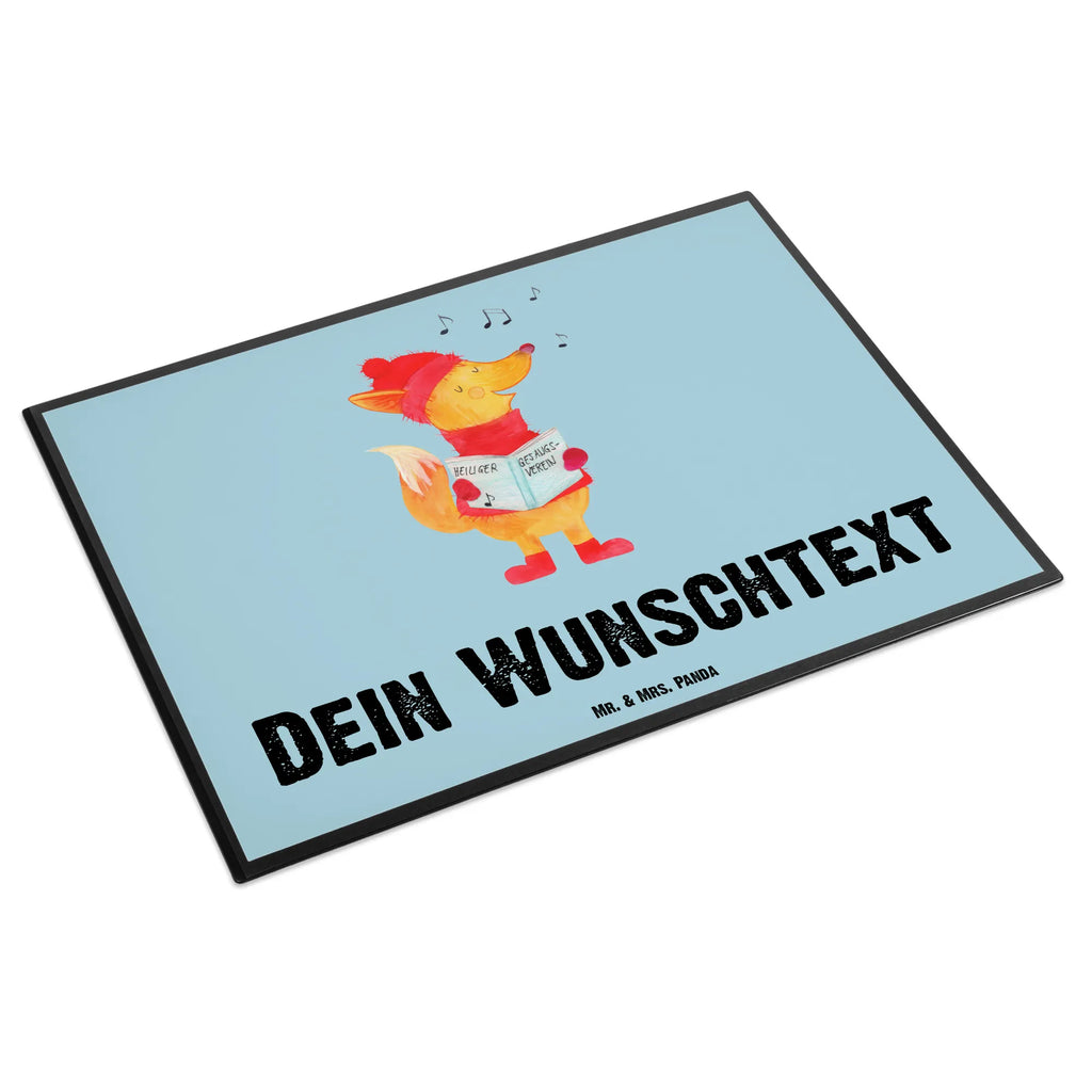 Personalisierte Schreibtischunterlage Fuchs Sänger Namenspersonalisierung, Personalisierte Schreibtischauflage, Personalisierte Schreibtisch Unterlagen, Selbst gestalten, Schreibunterlage mit Namen, Schreibtisch Unterlagen mit Namen, Personalisierte Schreibunterlage, Schreibtischauflage mit Namen, Namensaufdruck, Winter, Weihnachten, Weihnachtsdeko, Nikolaus, Advent, Heiligabend, Wintermotiv, Weihnachtslieder, Füchse, Geschenk Sänger, Sänger, Fuchs, Singen