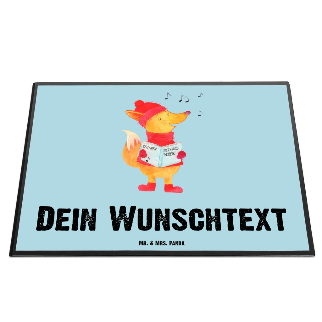 Personalisierte Schreibtischunterlage Fuchs Sänger Namenspersonalisierung, Personalisierte Schreibtischauflage, Personalisierte Schreibtisch Unterlagen, Selbst gestalten, Schreibunterlage mit Namen, Schreibtisch Unterlagen mit Namen, Personalisierte Schreibunterlage, Schreibtischauflage mit Namen, Namensaufdruck, Winter, Weihnachten, Weihnachtsdeko, Nikolaus, Advent, Heiligabend, Wintermotiv, Weihnachtslieder, Füchse, Geschenk Sänger, Sänger, Fuchs, Singen