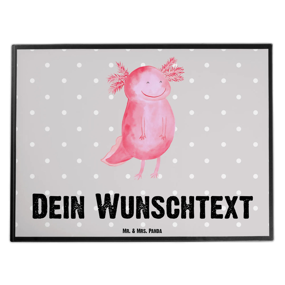 Personalizowana podkładka pod biurko Aksolotl Szczęśliwy Axolotl, Molch