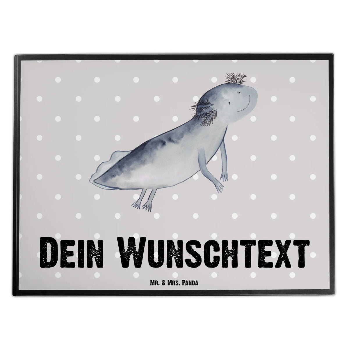 Personalizowana podkładka pod biurko ajolotl pływanie Axolotl, Molch