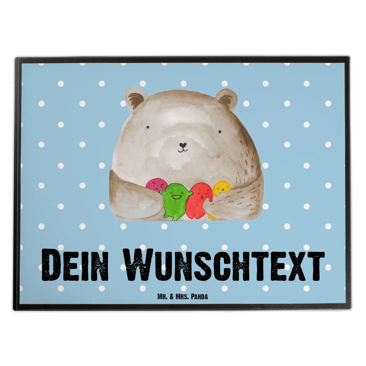 Personalised desk pad bear Feeling bear, teddy, teddy bear, cuddly toy, Madness, Bear