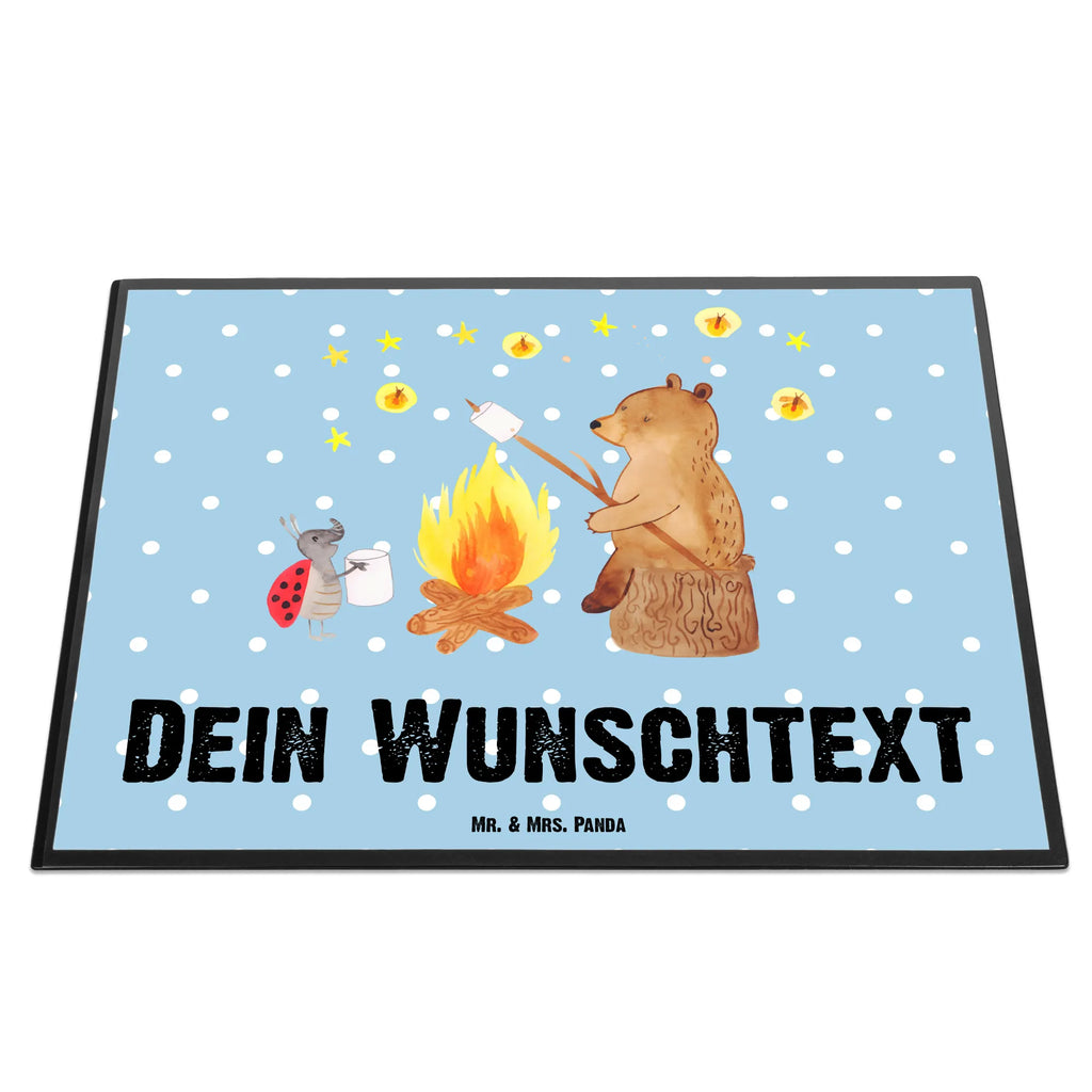 Personalisierte Schreibtischunterlage Bär & Marienkäfer Lagerfeuer Schreibtischauflage mit Namen, Personalisierte Schreibtischauflage, Selbst Gestalten, Personalisierte Schreibunterlage, Schreibunterlage mit Namen, Namenspersonalisierung, Personalisierte Schreibtisch Unterlagen, Schreibtisch Matte, Schreibtisch Unterlagen mit Namen, Namensaufdruck, Teddy, Bär, Teddybär, Lagerfeuer