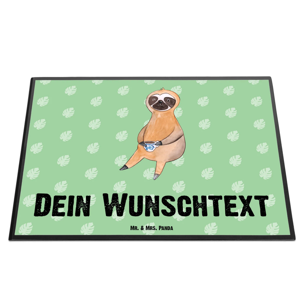 Personalizowana podkładka pod biurko Leniwiec kawa Leniwiec, prezent z leniwcem, dekoracja z leniwcem