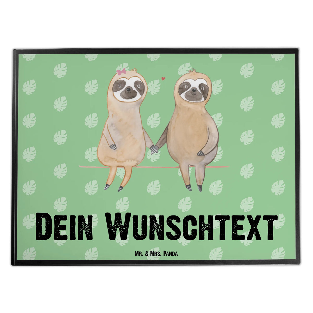 Personalised desk pad sloth pair Sloth, sloth, trend animal, engaged, in love, relax, sloth couple, lazy, favourite animal, sloth love, together, love, lovers