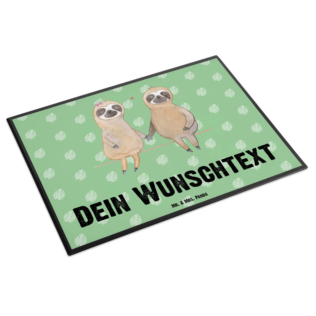Personalised desk pad sloth pair Sloth, sloth, trend animal, engaged, in love, relax, sloth couple, lazy, favourite animal, sloth love, together, love, lovers