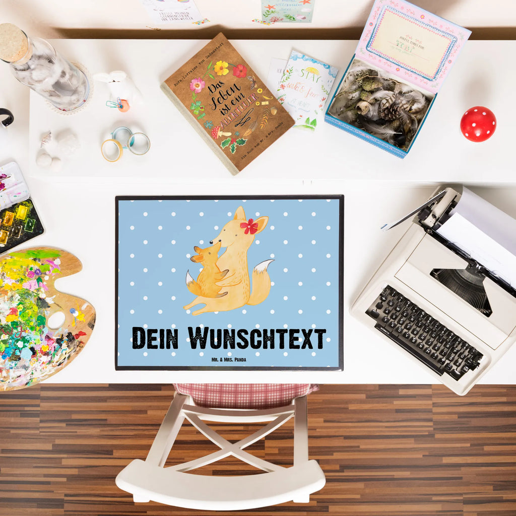 Personalisierte Schreibtischunterlage Fuchs Mama & Kind Personalisierte Schreibtischauflage, Schreibtischauflage mit Namen, Schreibtisch Unterlagen mit Namen, Schreibunterlage mit Namen, Personalisierte Schreibtisch Unterlagen, Personalisierte Schreibunterlage, Selbst gestalten, Namenspersonalisierung, Namensaufdruck, Familie, Vatertag, Muttertag, Bruder, Schwester, Mama, Papa, Oma, Opa, Mutter, Tochter, Lieblingstochter, Geschenk, Beste Tochter