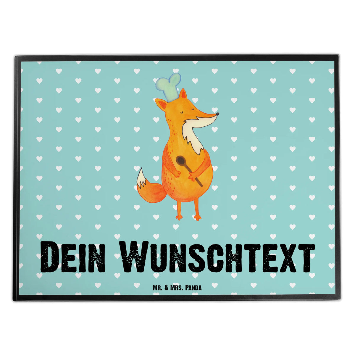 Personalised desk pad Fox A cook fox, foxes, forest wildlife, clever as a fox, animal lover, Slogan funny, funny, Party slogan, Baker, Kitchen slogan, Cook gift, Fox, Chefs, Kitchen decoration