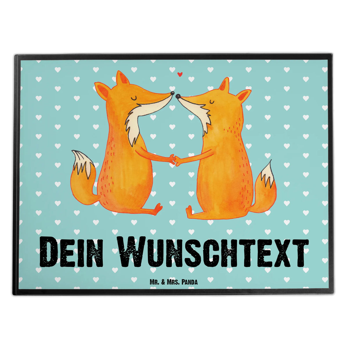 Personalised desk pad foxes Love fox, foxes, forest wildlife, clever as a fox, animal lover, love, partner, lovers, girlfriend, wife, proof of love, boyfriend, couple, marriage, fiancée, husband