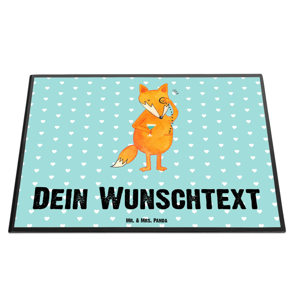 Personalised desk pad Fox lord fox, foxes, forest wildlife, clever as a fox, animal lover, words of consolation, lovesickness gift, motivation saying, problem solving, saying funny
