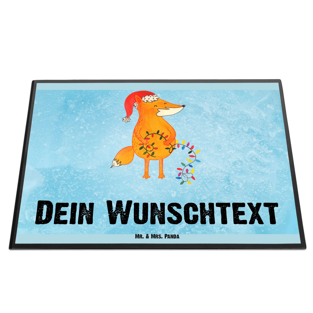 Personalised desk pad Fox Christmas Winter, Christmas, Christmas time, snow, Gift Christmas, Santa Claus, Saying beautiful, Foxes, Christmas Eve, Fox
