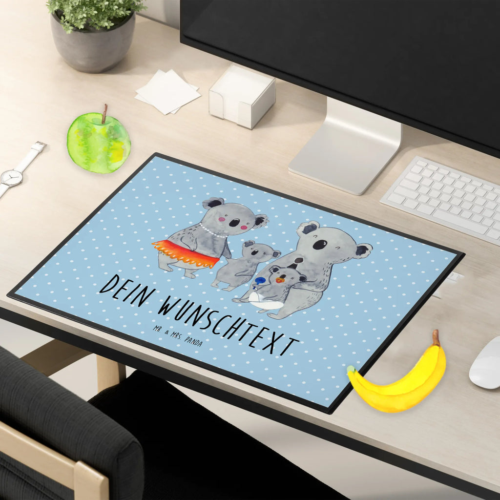 Personalizowana podkładka pod biurko Rodzina koali Schreibtisch Unterlagen mit Namen, Selbst gestalten, Namensaufdruck, Personalisierte Schreibunterlage, Schreibunterlage mit Namen, Schreibtischauflage mit Namen, Namenspersonalisierung, Personalisierte Schreibtischauflage, Personalisierte Schreibtisch Unterlagen, Familie, Vatertag, Muttertag, Bruder, Schwester, Mama, Papa, Oma, Opa, Kinder, Geschwister, Koala, Family, Familienleben, Koalas