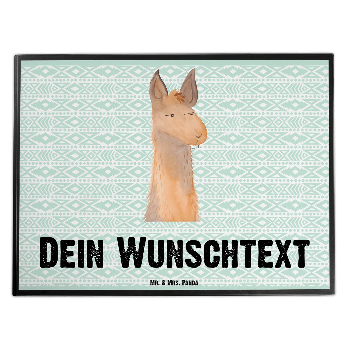 Personalised desk pad llama head Annoyed Llama, llama, alpaca, trendy animal, best friend, being right, boss, lamas, lama, being annoyed, girlfriend, office, office life, partner, apprentice