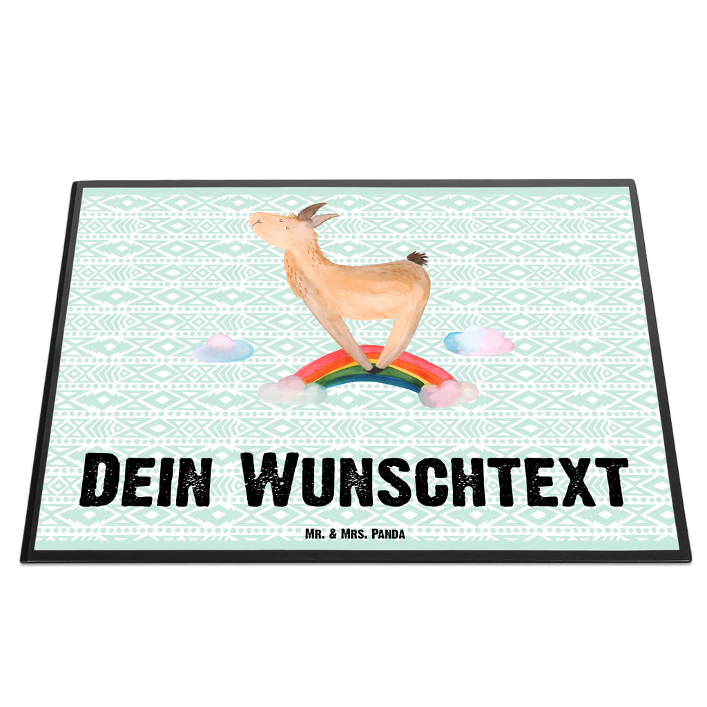 Personalizowana podkładka pod biurko lama tęcza Lama, Alpaka