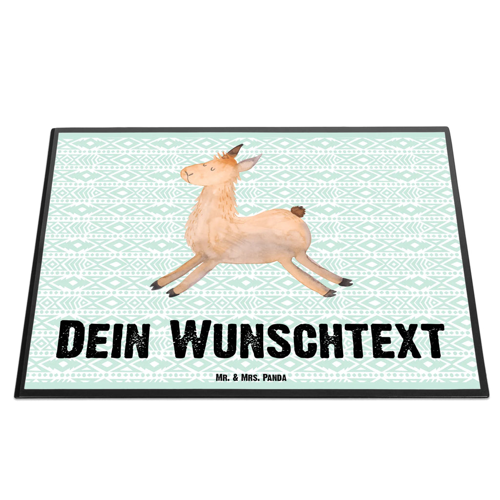 Personalizowana podkładka pod biurko lama Skakanie Lama, Alpaka