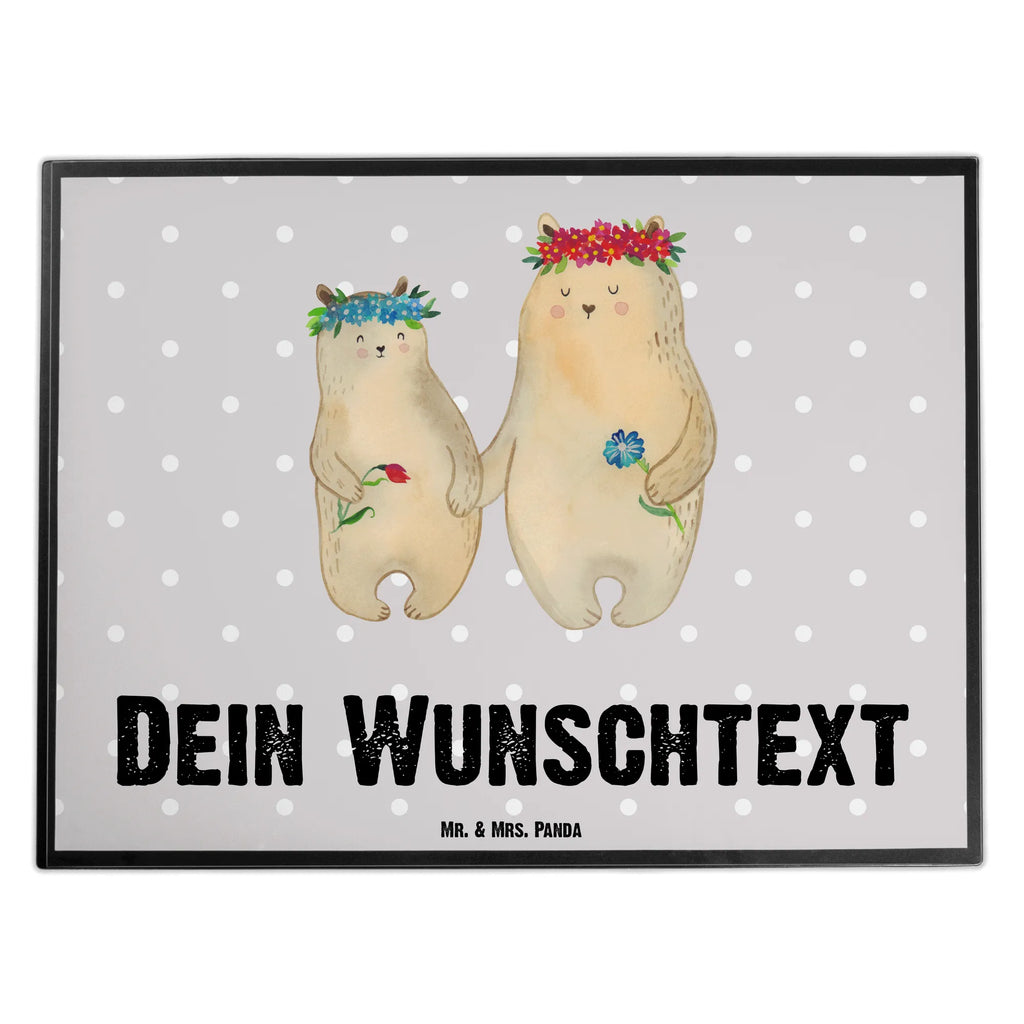 Personalisierte Schreibtischunterlage Bären mit Blumenkranz Schreibtischauflage mit Namen, Schreibunterlage mit Namen, Personalisierte Schreibtisch Unterlagen, Personalisierte Schreibunterlage, Schreibtisch Unterlagen mit Namen, Selbst gestalten, Namensaufdruck, Namenspersonalisierung, Personalisierte Schreibtischauflage, Familie, Vatertag, Muttertag, Bruder, Schwester, Mama, Papa, Oma, Opa, Geschenk Mama. Muttertag, weltbeste Mama, Family, Vorbild, Töchter, Lieblingsmensch, Lieblingsmama, Kind, Kinder, beste Mutter, Bären, Tochter, Bär, Mami, Mutti, Mutter