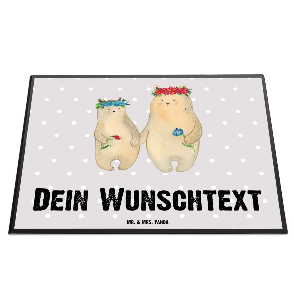Personalisierte Schreibtischunterlage Bären mit Blumenkranz Schreibtischauflage mit Namen, Schreibunterlage mit Namen, Personalisierte Schreibtisch Unterlagen, Personalisierte Schreibunterlage, Schreibtisch Unterlagen mit Namen, Selbst gestalten, Namensaufdruck, Namenspersonalisierung, Personalisierte Schreibtischauflage, Familie, Vatertag, Muttertag, Bruder, Schwester, Mama, Papa, Oma, Opa, Geschenk Mama. Muttertag, weltbeste Mama, Family, Vorbild, Töchter, Lieblingsmensch, Lieblingsmama, Kind, Kinder, beste Mutter, Bären, Tochter, Bär, Mami, Mutti, Mutter