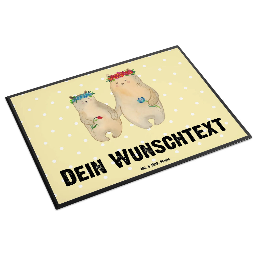 Personalisierte Schreibtischunterlage Bären mit Blumenkranz Schreibtischauflage mit Namen, Schreibunterlage mit Namen, Personalisierte Schreibtisch Unterlagen, Personalisierte Schreibunterlage, Schreibtisch Unterlagen mit Namen, Selbst gestalten, Namensaufdruck, Namenspersonalisierung, Personalisierte Schreibtischauflage, Familie, Vatertag, Muttertag, Bruder, Schwester, Mama, Papa, Oma, Opa, Geschenk Mama. Muttertag, weltbeste Mama, Family, Vorbild, Töchter, Lieblingsmensch, Lieblingsmama, Kind, Kinder, beste Mutter, Bären, Tochter, Bär, Mami, Mutti, Mutter