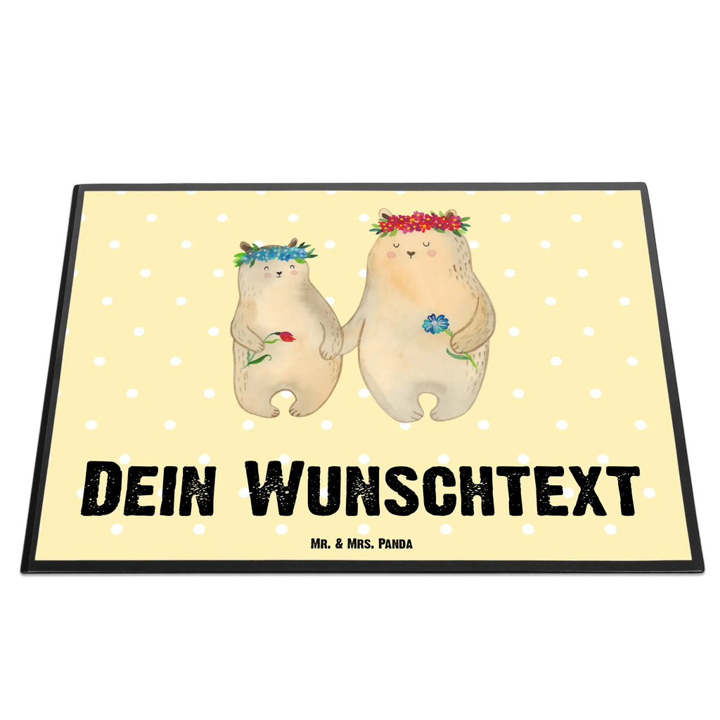 Personalisierte Schreibtischunterlage Bären mit Blumenkranz Schreibtischauflage mit Namen, Schreibunterlage mit Namen, Personalisierte Schreibtisch Unterlagen, Personalisierte Schreibunterlage, Schreibtisch Unterlagen mit Namen, Selbst gestalten, Namensaufdruck, Namenspersonalisierung, Personalisierte Schreibtischauflage, Familie, Vatertag, Muttertag, Bruder, Schwester, Mama, Papa, Oma, Opa, Geschenk Mama. Muttertag, weltbeste Mama, Family, Vorbild, Töchter, Lieblingsmensch, Lieblingsmama, Kind, Kinder, beste Mutter, Bären, Tochter, Bär, Mami, Mutti, Mutter