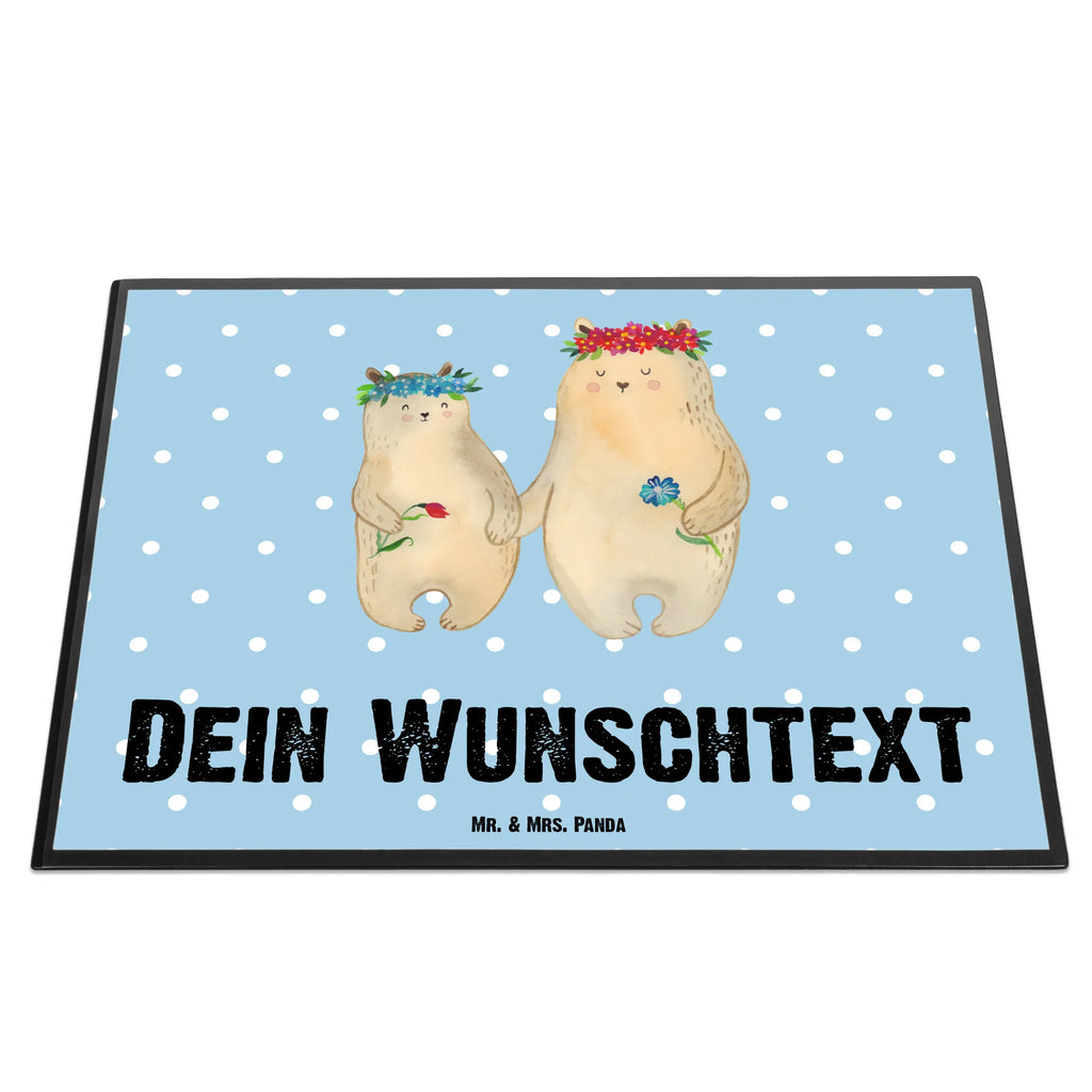 Personalisierte Schreibtischunterlage Bären mit Blumenkranz Schreibtischauflage mit Namen, Schreibunterlage mit Namen, Personalisierte Schreibtisch Unterlagen, Personalisierte Schreibunterlage, Schreibtisch Unterlagen mit Namen, Selbst gestalten, Namensaufdruck, Namenspersonalisierung, Personalisierte Schreibtischauflage, Familie, Vatertag, Muttertag, Bruder, Schwester, Mama, Papa, Oma, Opa, Geschenk Mama. Muttertag, weltbeste Mama, Family, Vorbild, Töchter, Lieblingsmensch, Lieblingsmama, Kind, Kinder, beste Mutter, Bären, Tochter, Bär, Mami, Mutti, Mutter