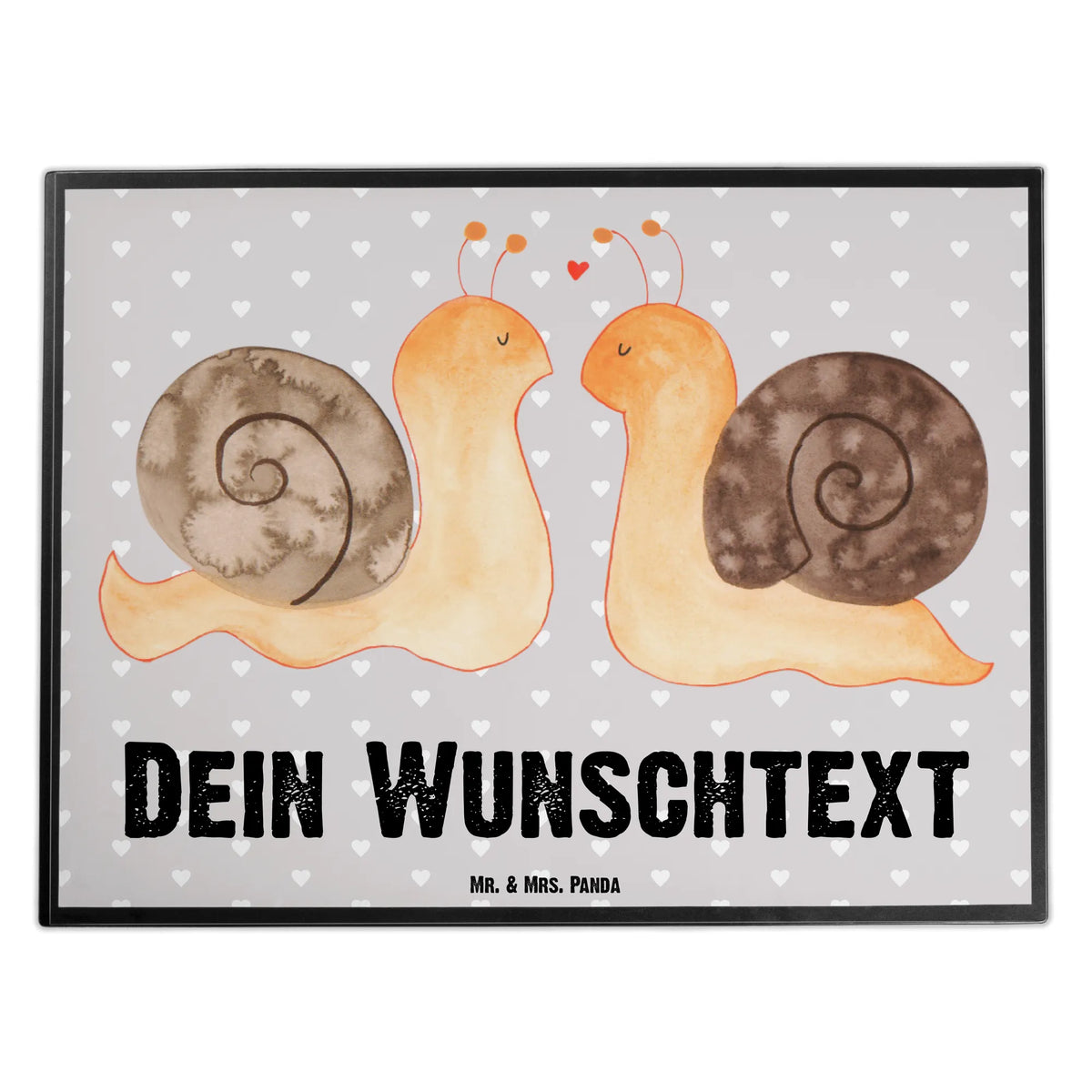 Personalised desk pad Snails in love Love, Loving, Two, Together, Marriage, Engagement, Proposal of marriage, Love gift, gift for her, gift for him, anniversary gift