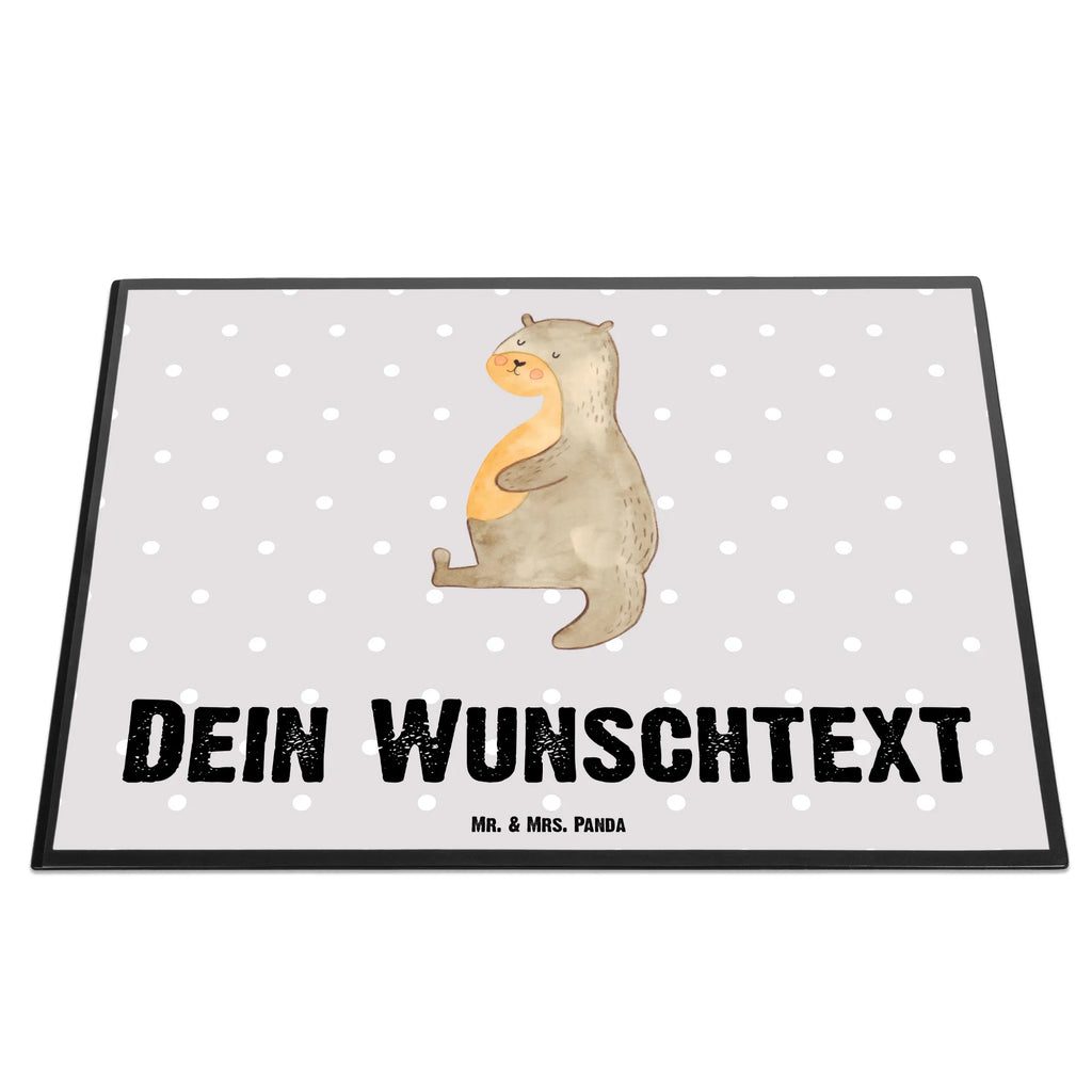 Personalised desk pad otter Belly otter, marten, sea otter, European otter, water mammal, aquatic animal, baby otter, predator, water, otter gifts, animal lover, gift ideas for animal lovers, animal, mammal, water animal, gifts for people in love, Otter Sea Otter Lake Otter