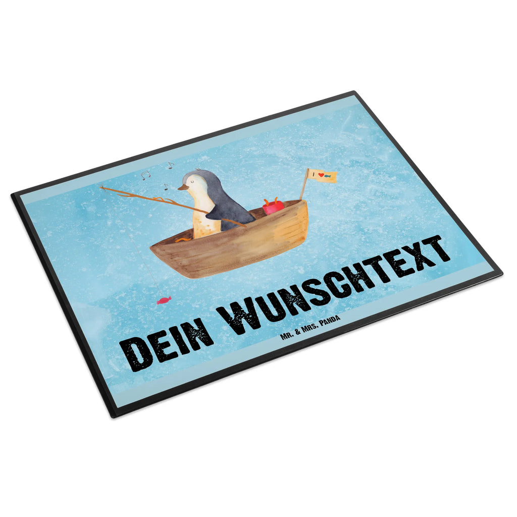 Personalised desk pad Penguin fishing boat Penguin, North Pole, Winter, Penguins, boat, new beginning, fishing boat, motivation, life, gift idea heartache, fishing, penguins, separation, divorce, enjoy, love of life, new start