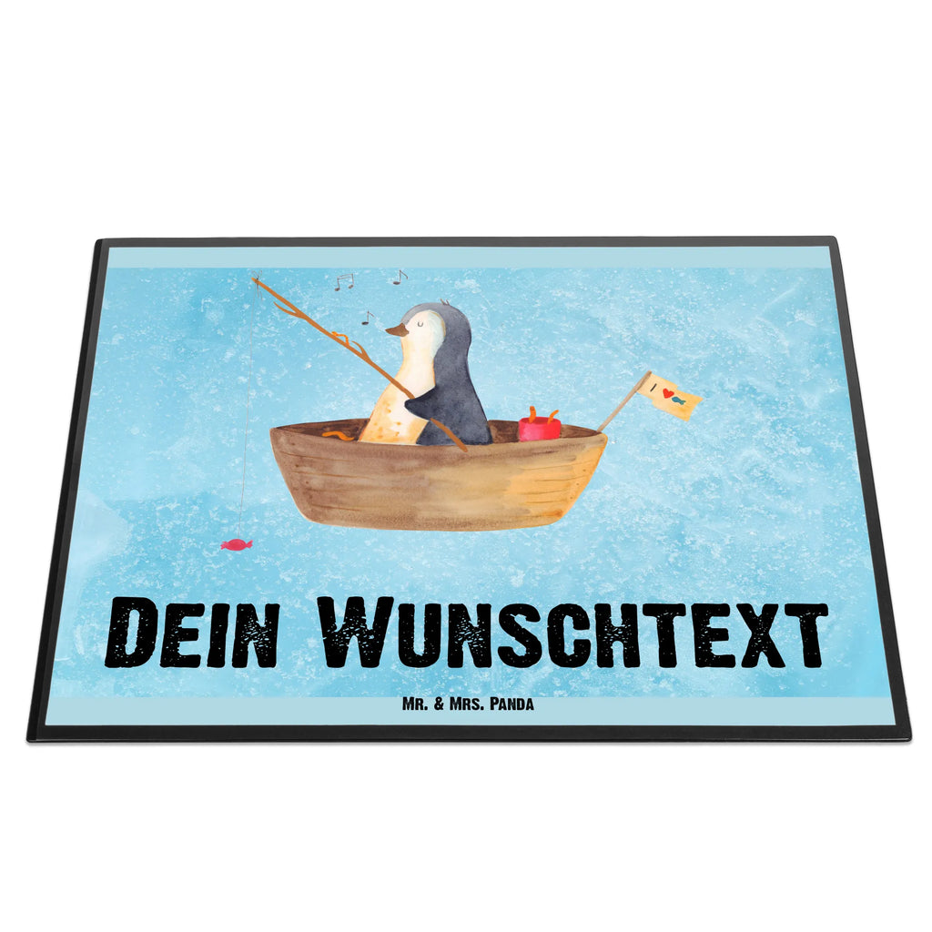 Personalised desk pad Penguin fishing boat Penguin, North Pole, Winter, Penguins, boat, new beginning, fishing boat, motivation, life, gift idea heartache, fishing, penguins, separation, divorce, enjoy, love of life, new start