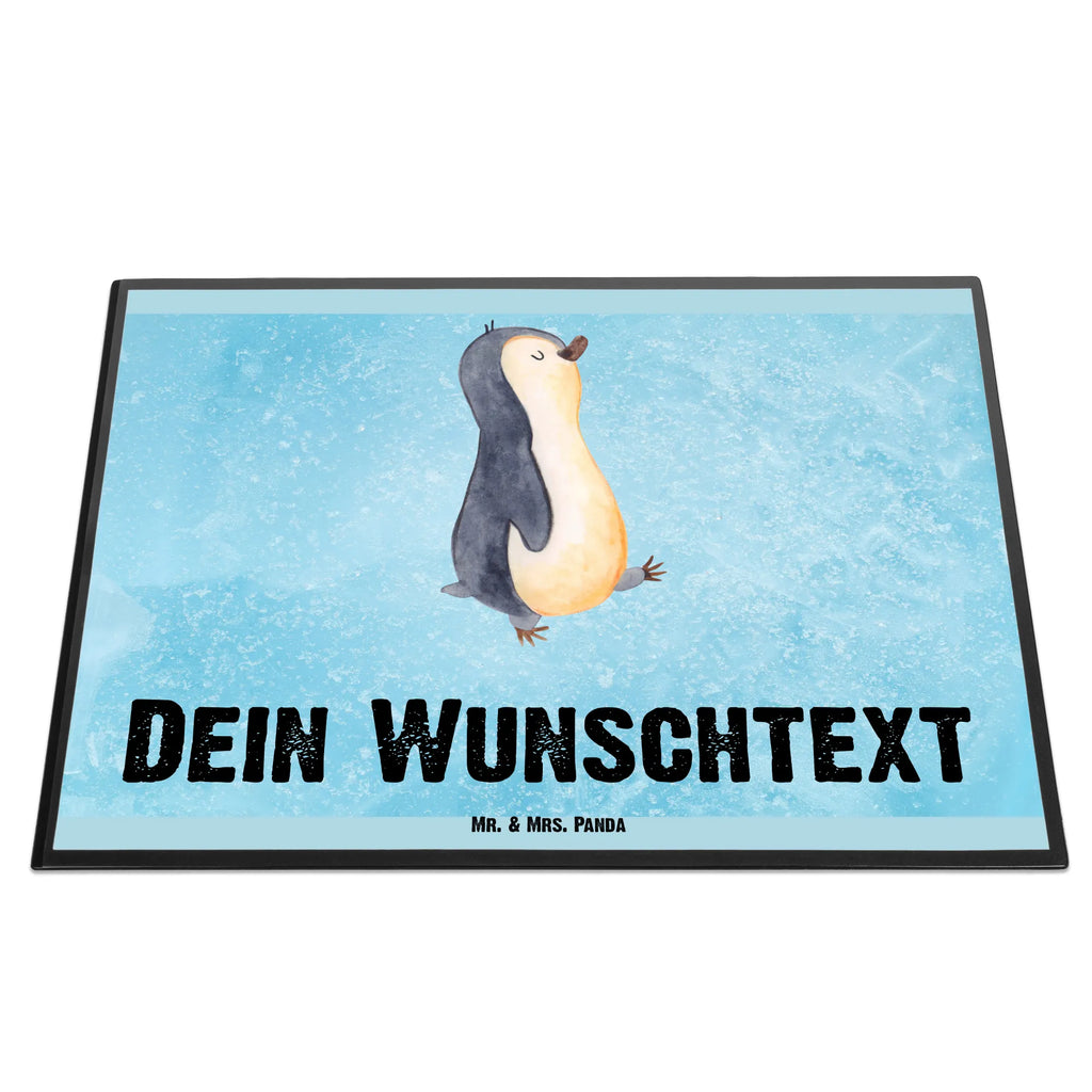 Personalisierte Schreibtischunterlage Pinguin marschierend Selbst gestalten, Schreibtischauflage mit Namen, Schreibunterlage mit Namen, Namenspersonalisierung, Namensaufdruck, Personalisierte Schreibunterlage, Personalisierte Schreibtisch Unterlagen, Schreibtisch Unterlagen mit Namen, Personalisierte Schreibtischauflage, Pinguin, Familie, Bruder, Schwester, Frühaufsteher, Langschläfer, Pinguine