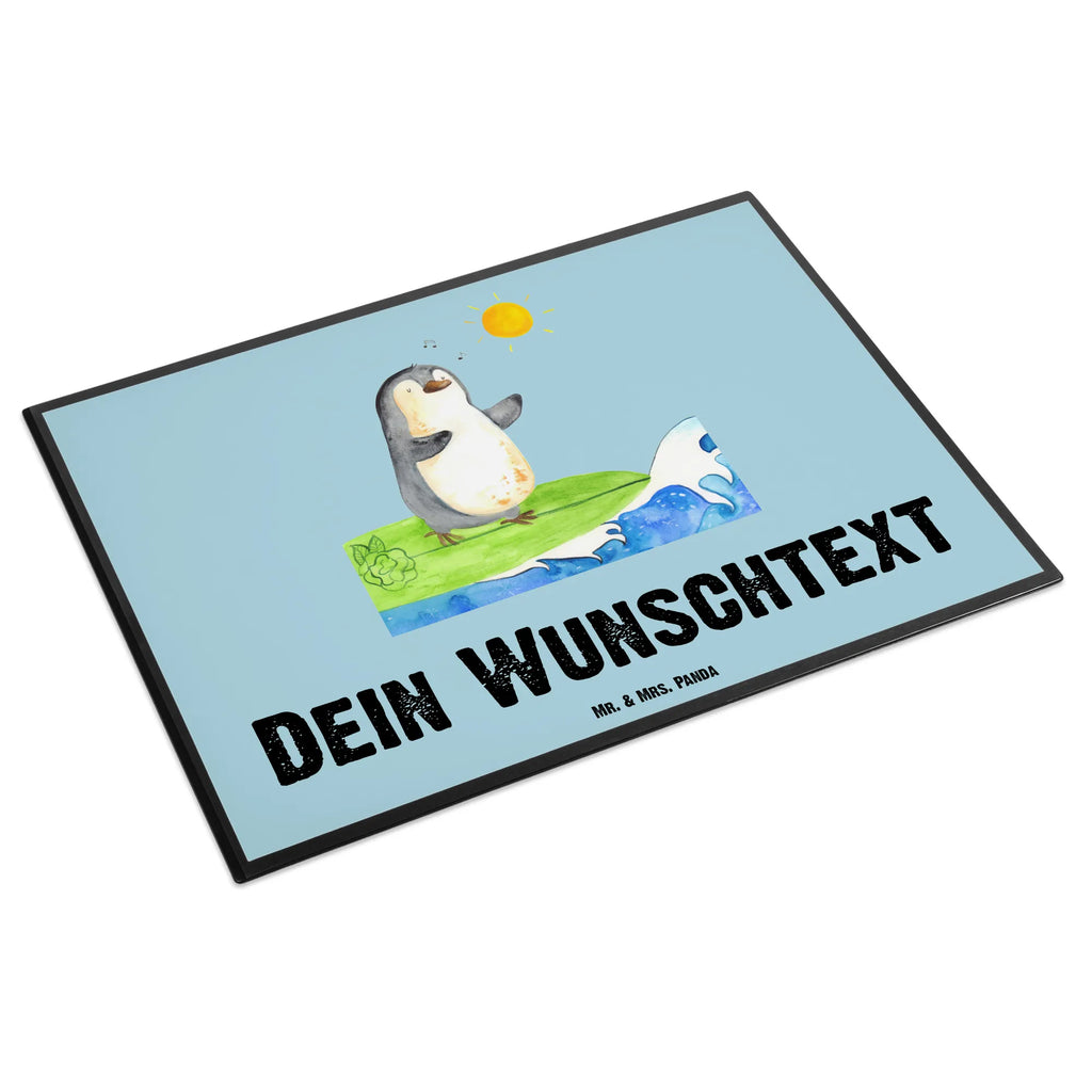 Personalised desk pad Penguin surfer Penguin, North Pole, Winter, Penguins, Portugal, wave riding, penguins, waves, holidays, surfing, Hawaii, surfers
