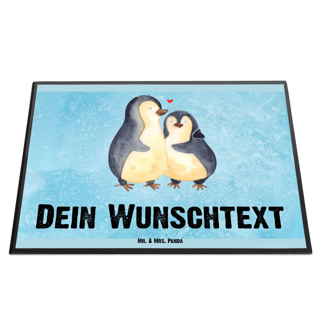 Personalised desk pad Penguin embrace Penguin, North Pole, Winter, Penguins, wedding gift, penguin, proof of love, wedding day, engagement, love, love gift, lovers, anniversary, wedding