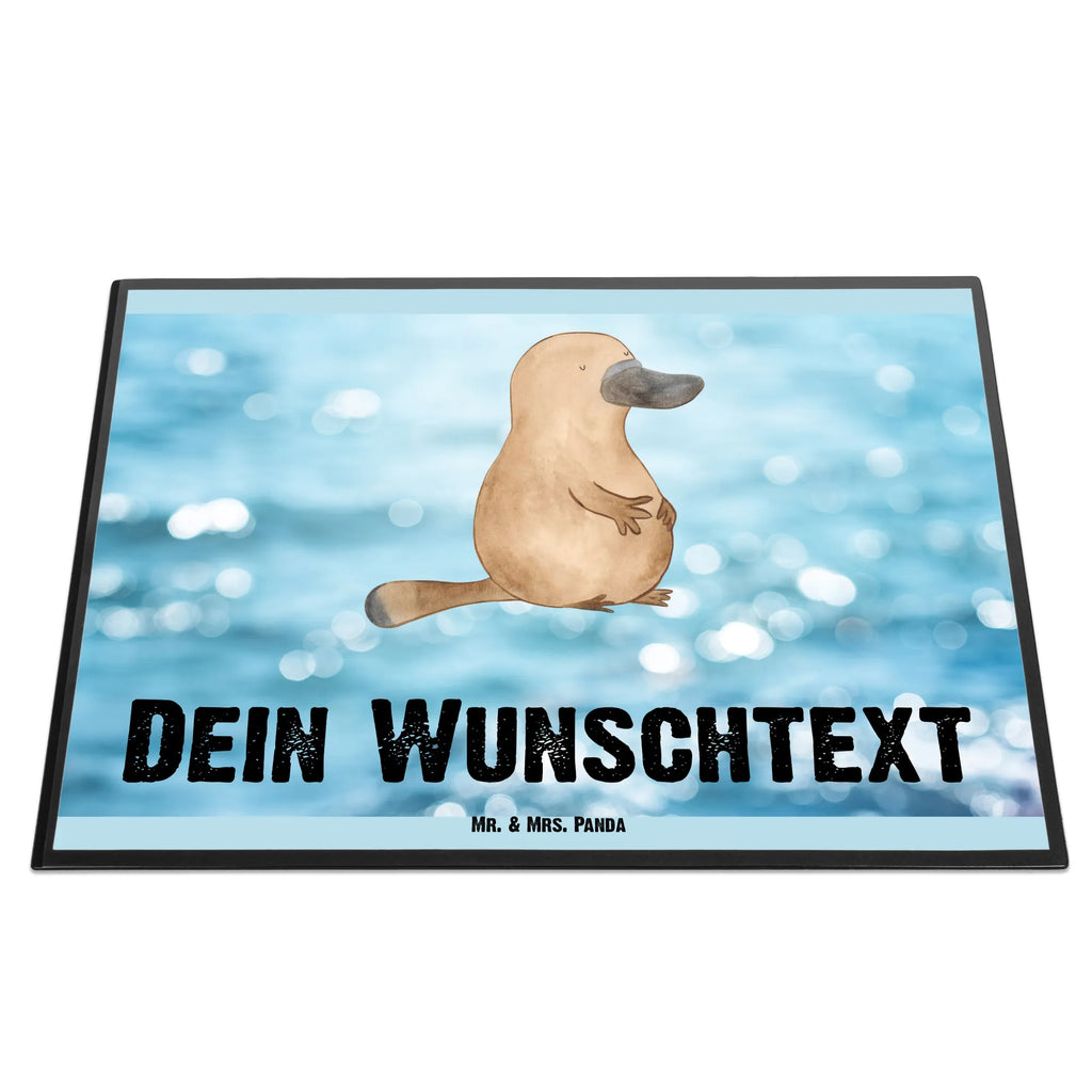 Personalised desk pad platypus courage Seafood, aquatic animals, ocean, sea, fish, shells, corals, reef, whale, narwhal, sea urchin, lobster, platypus, turtle, manatee, crocodile, orca, shrimp, gifts for seafood lovers, water world, underwater animals, underwater world, vacation, deep sea, seafood fans, gift ideas, seafood decoration, seafood posters, Raodtrip, work, wisdom, new start, Platypus, office, world trip, motivation, training, courage, new beginning, brave