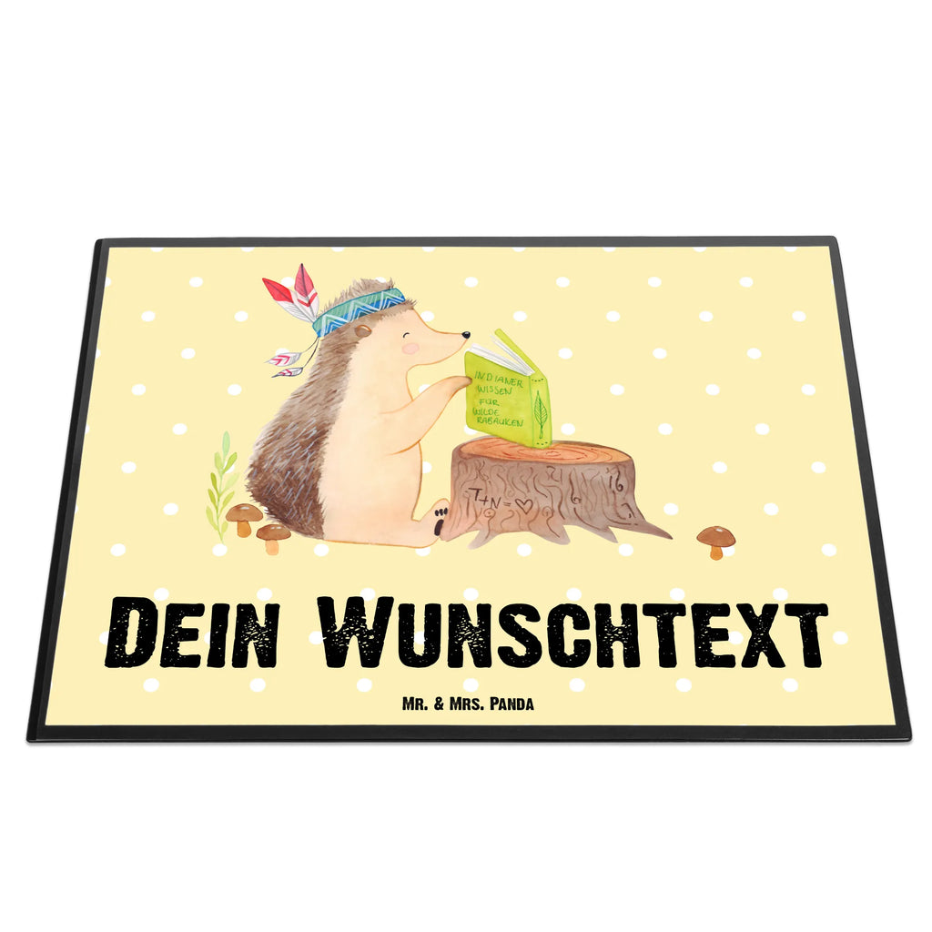 Personalisierte Schreibtischunterlage Igel Indianer Selbst gestalten, Namensaufdruck, Schreibtisch Unterlagen mit Namen, Namenspersonalisierung, Personalisierte Schreibunterlage, Personalisierte Schreibtischauflage, Schreibunterlage mit Namen, Personalisierte Schreibtisch Unterlagen, Schreibtischauflage mit Namen, Waldtiere, Tiere, Camping, Igel, Lagerfeuer, Indianer, Abenteuer