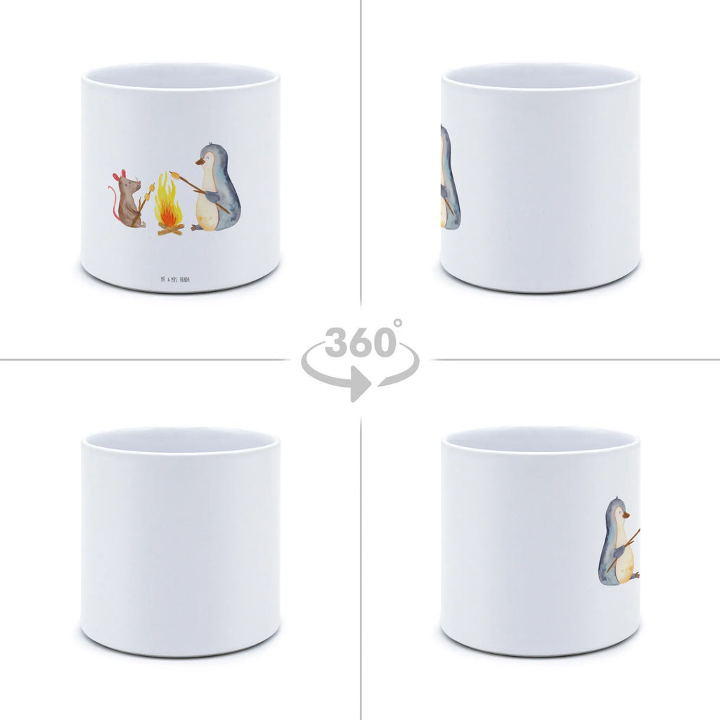 XL flower pot Penguin campfire Penguin, North Pole, Winter, Penguins, work, life motto, life, everyday office life, penguins, life motivation, office, new start, motivation, marshmallows, love, mouse, barbecue, job, campfire, fire