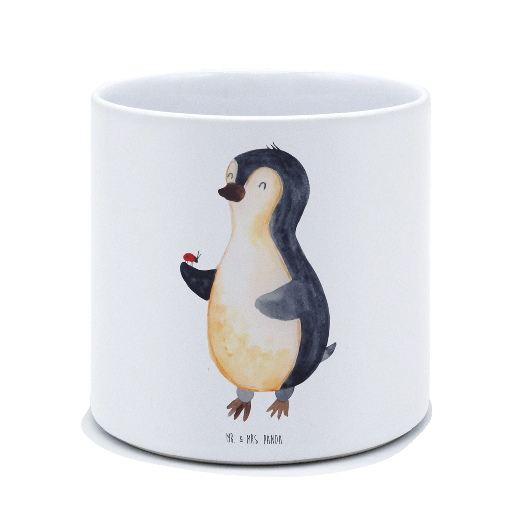 XL flower pot Penguin ladybug Penguin, North Pole, Winter, Penguins, love, joy of life, joy, wonder, happiness, ladybird, penguins