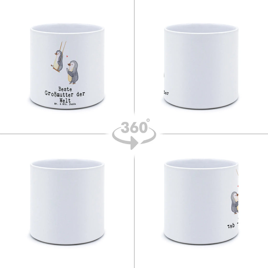 XL flower pot penguin Best grandmother in the world for, thank you, gift, giving, birthday, birthday present, gift idea, souvenir, make you happy, gift tip, become grandma, grandma, grandparents, Grandmother