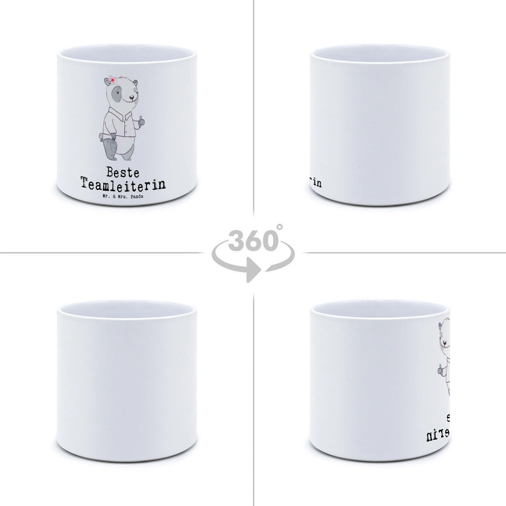 XL flower pot panda Best Team Leader for, thank you, gift, giving, birthday, birthday present, gift idea, souvenir, make you happy, gift tip, retirement, manager, boss, seminar leader, farewell gift, group leader, Team leader, colleague, supervisor, farewell