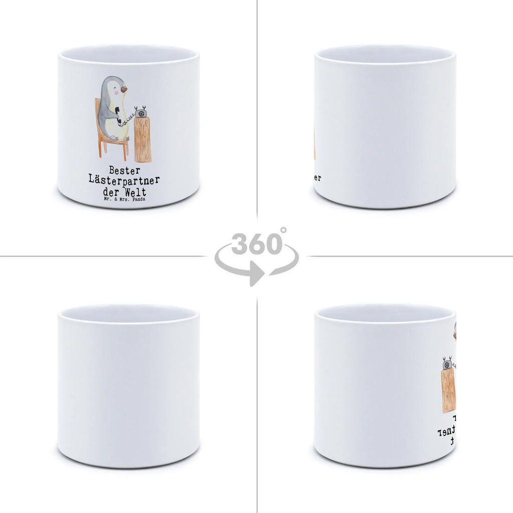 XL donica Pingwin Najlepszy partner do plotkowania na świecie dla, Dziękuję, Prezent, Wręczyć, Urodziny, Prezent urodzinowy, Pomysł na prezent, Podziękować, Upominek, Sprawić radość, Tip na prezent