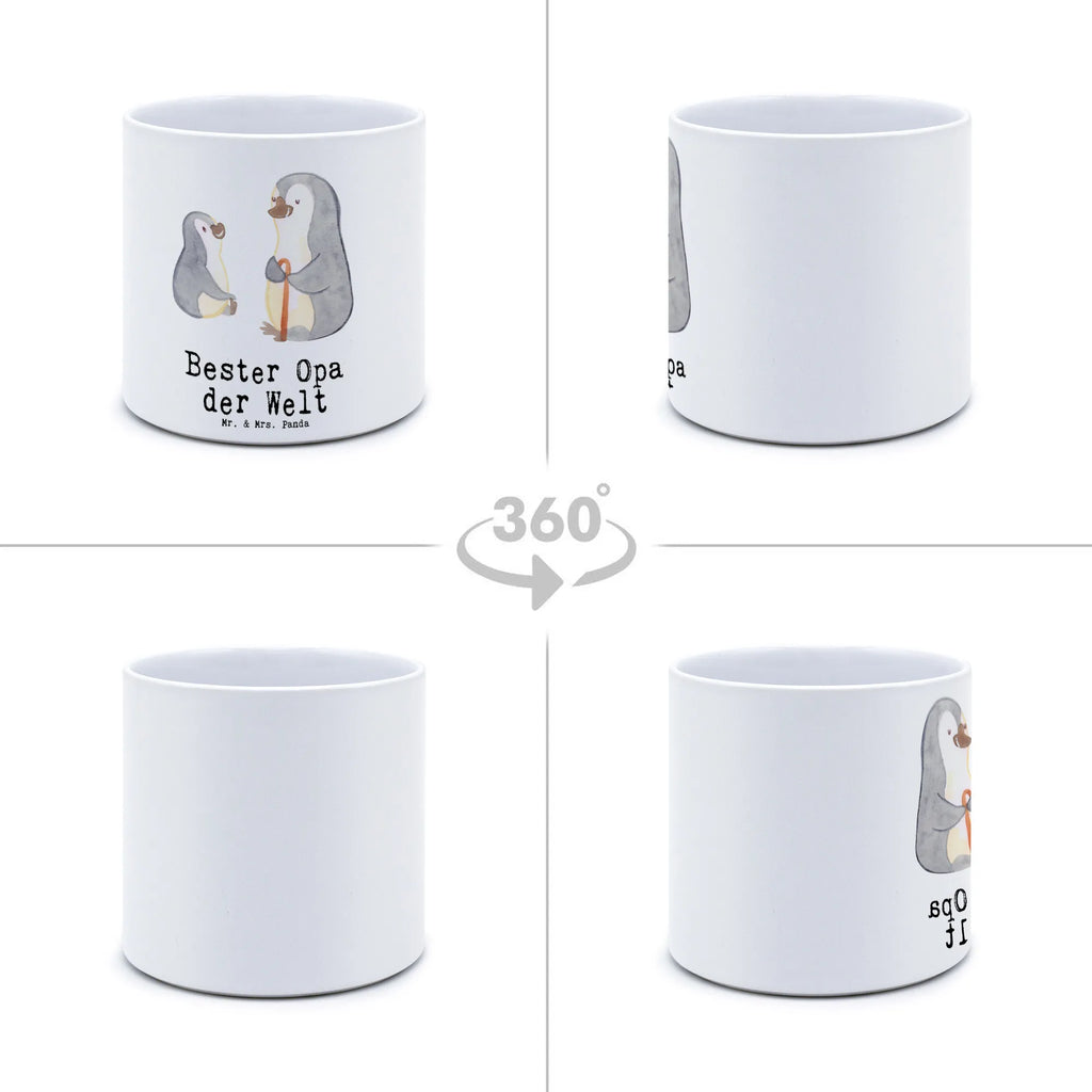 XL flower pot penguin Best grandpa in the world for, thank you, gift, giving, birthday, birthday present, gift idea, souvenir, make you happy, gift tip, grandpa, grandson, trifle, Grandfather, granddaughter, grandchild, grandpa. Grandpa, grandparents, best, grandfather